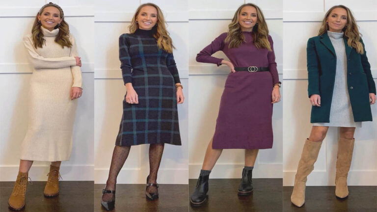 What to Wear With a Sweater Dress