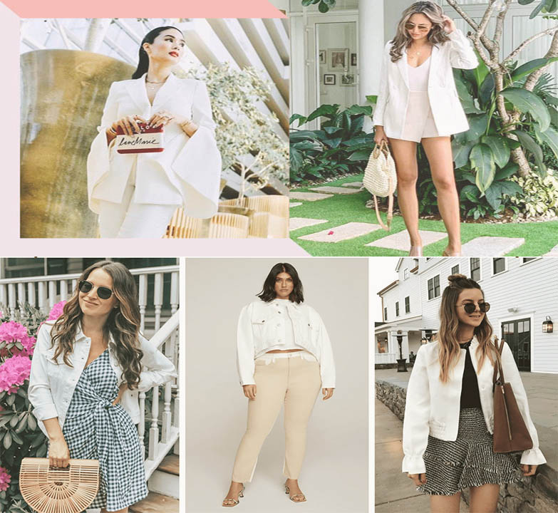 White Blazer Outfit Ideas for Weekend Wear