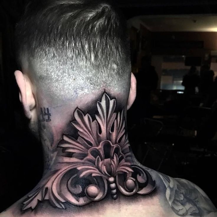 Back of the Neck Tattoos Men'S