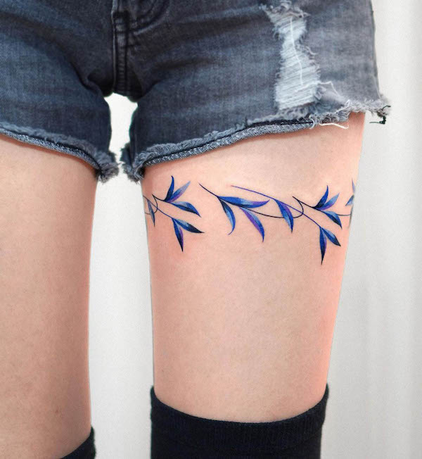 Feminine Classy Thigh Tattoos