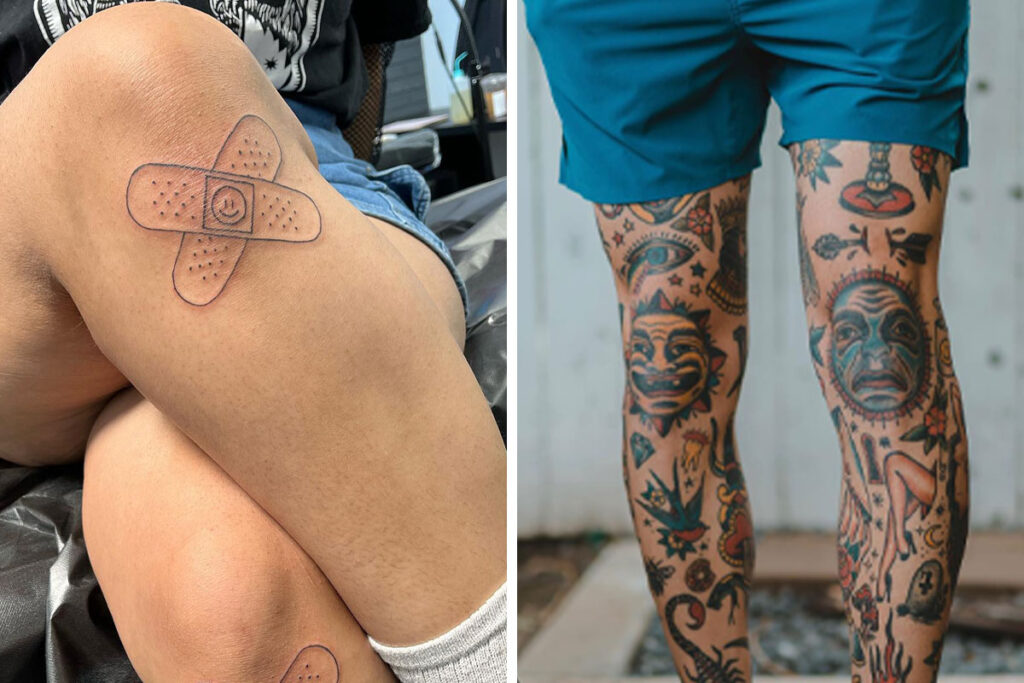 Knee Tattoos for Men