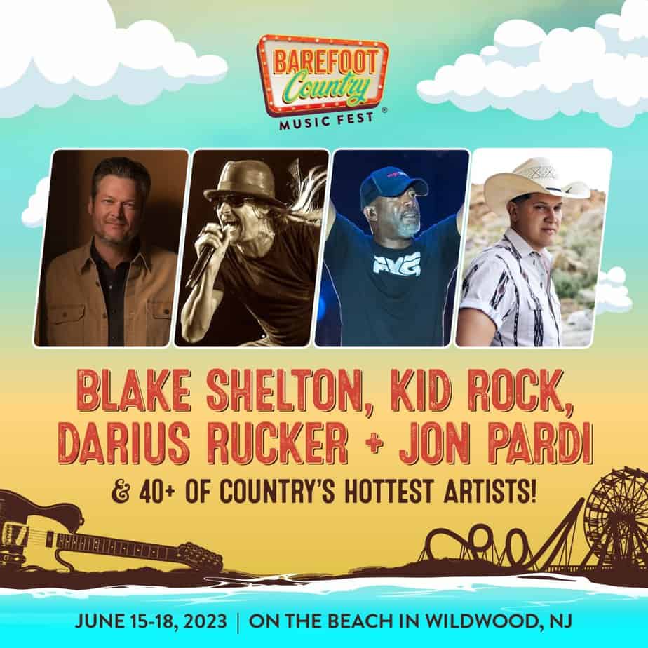 Participation Lineup for 2024 Barefoot Country Music Fest Exciting