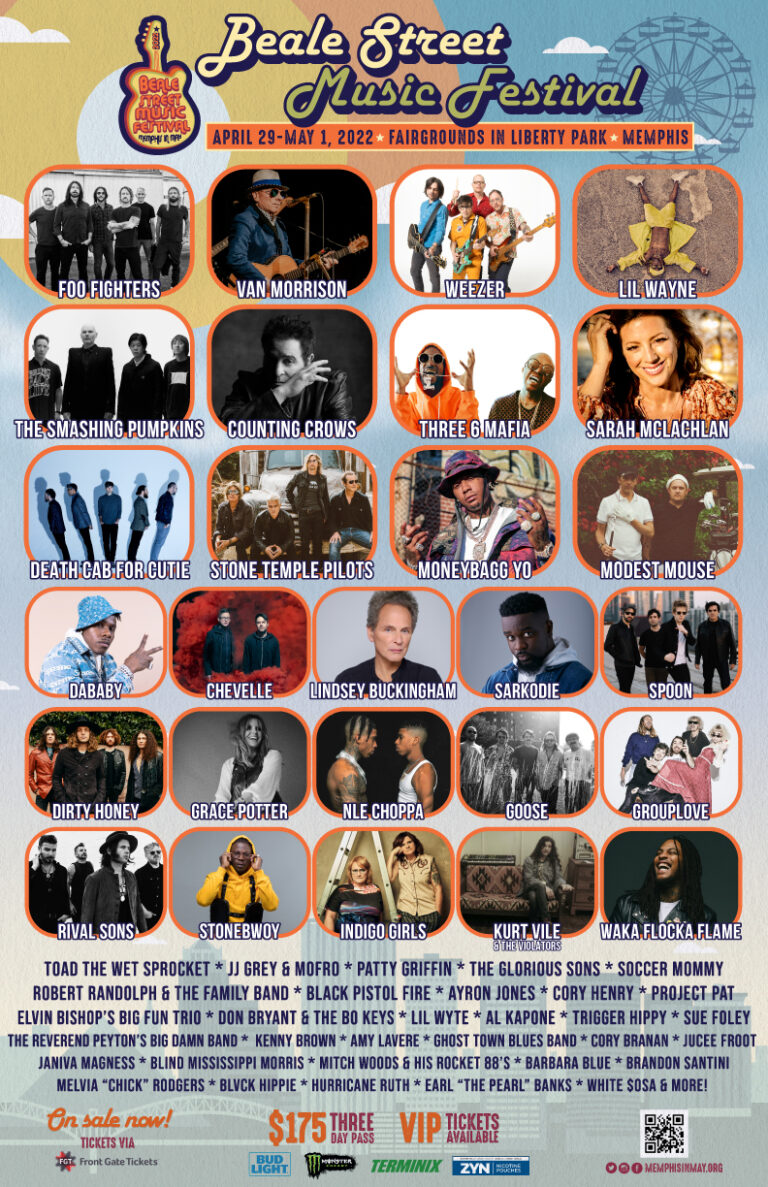 Participation Lineup for 2024 Beale Street Music Festival