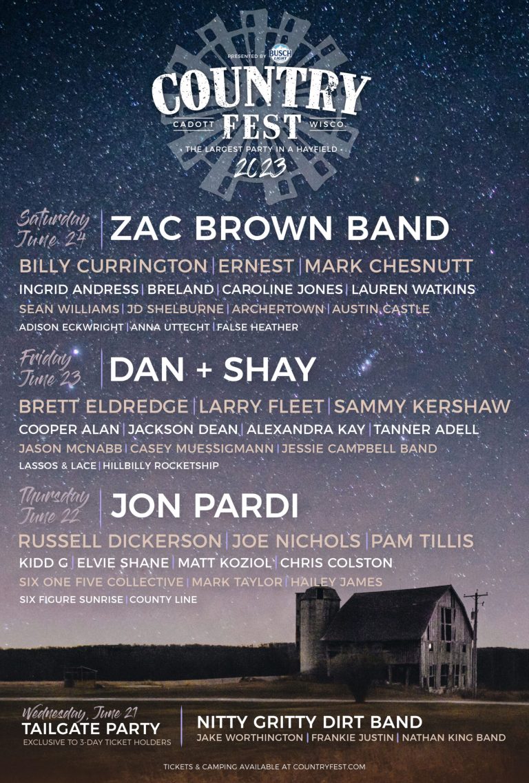 Country Fest 2024 Lineup Cadott Wi