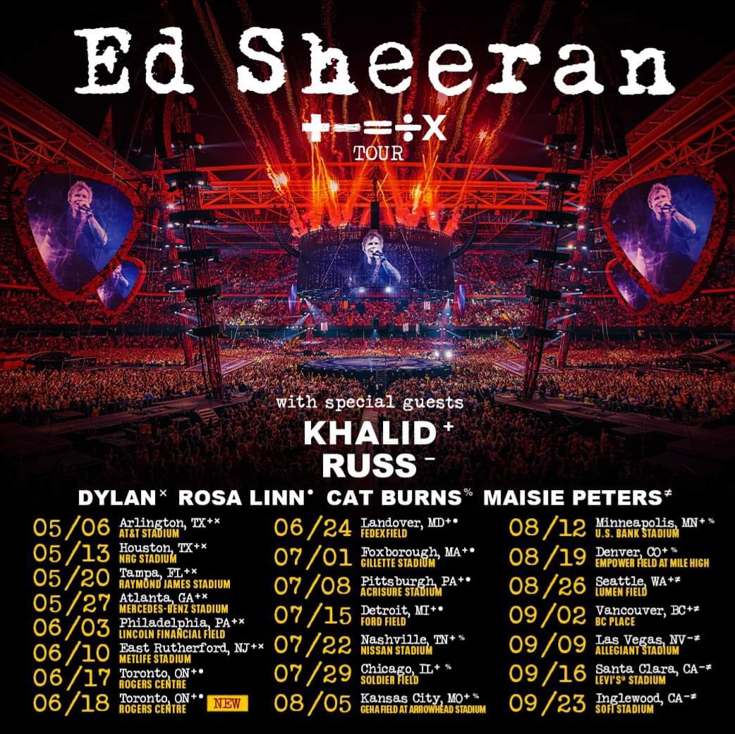 Ed Sheeran Concert Playlist 2024 Rock Your World