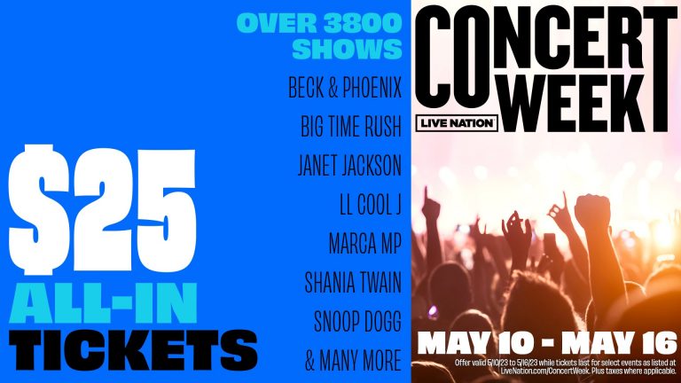 Live Nation Concert Week 2024 List