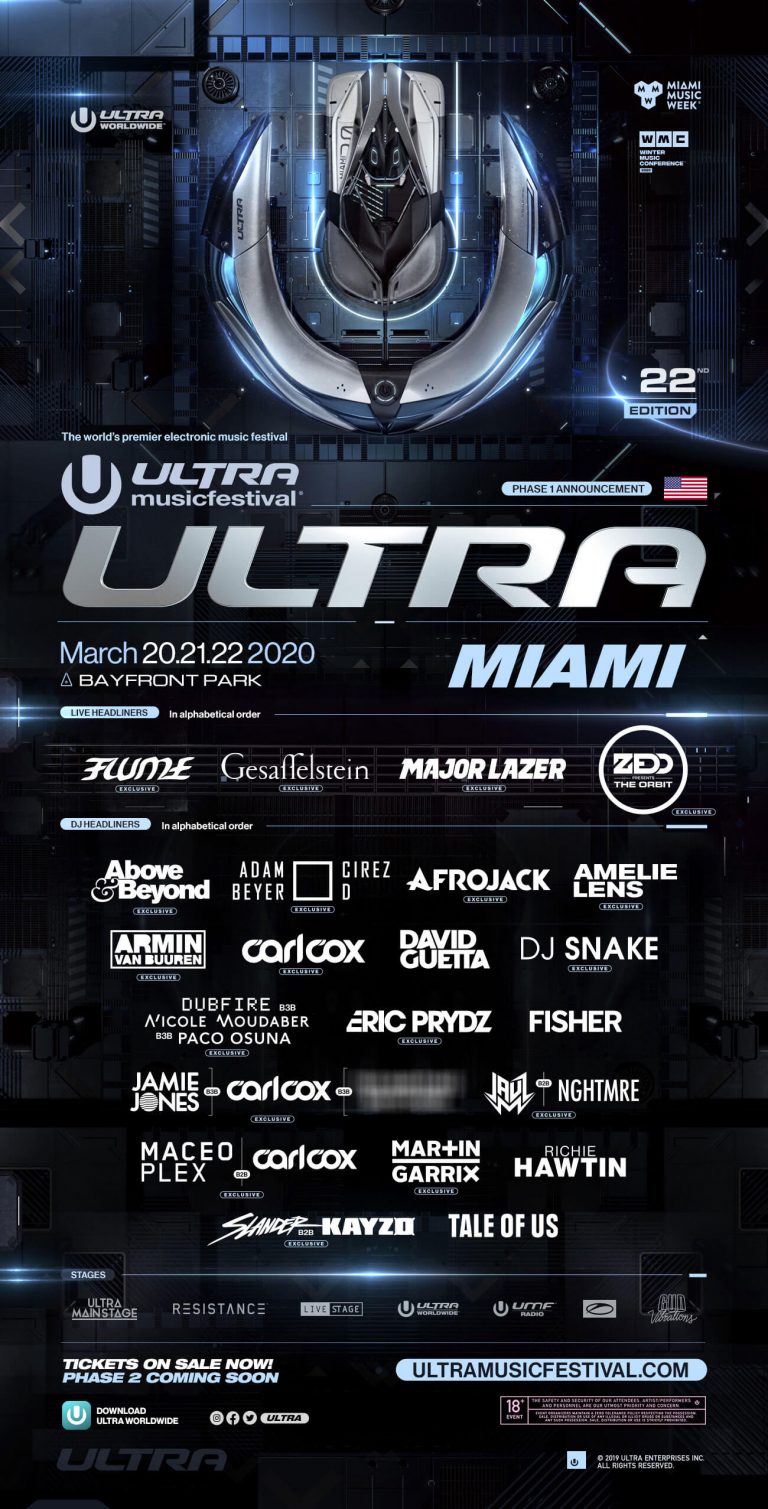Miami Ultra 2024 Lineup