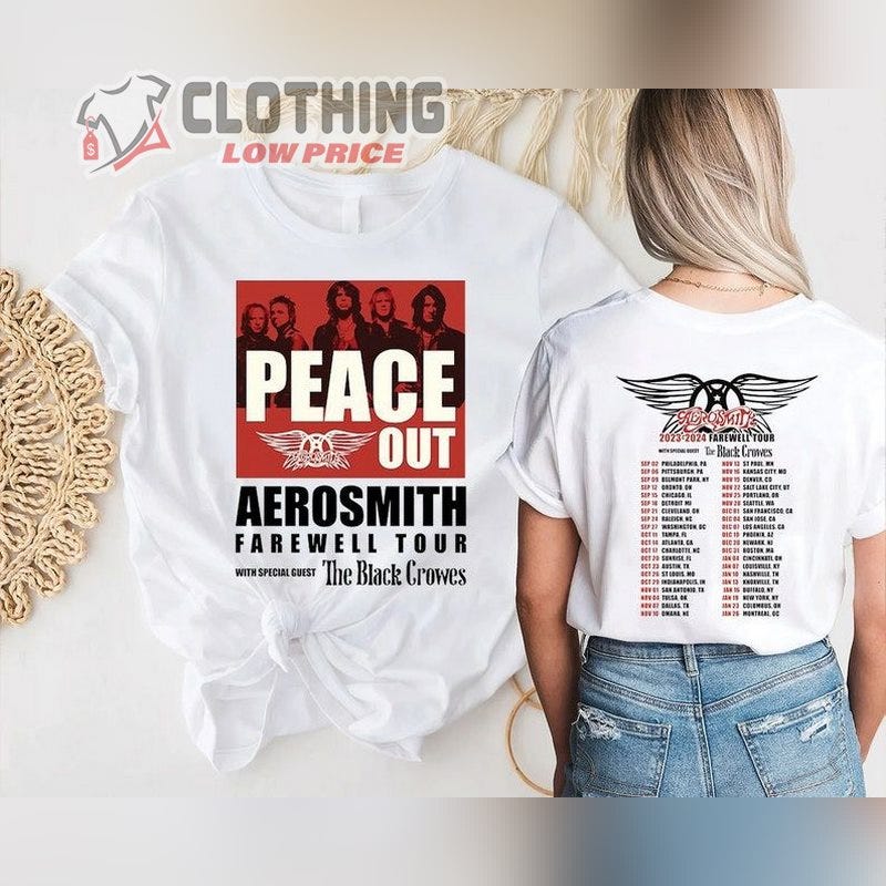 Aerosmith Peace Out Farewell Tour 2024 Shirt