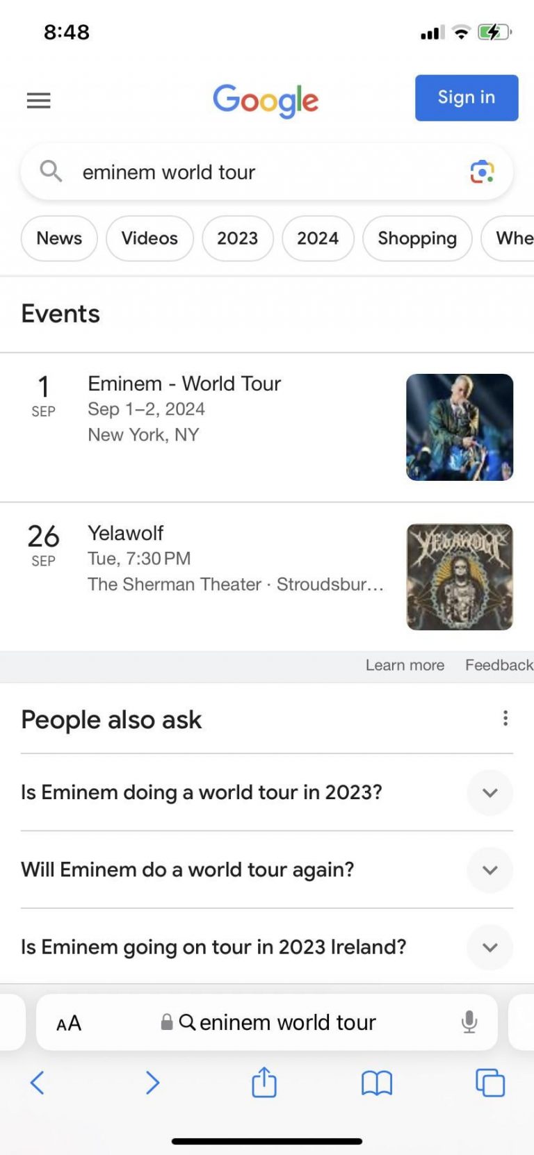 Eminem Tour 2024 Usa