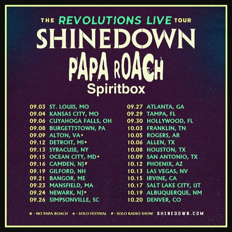 Shinedown Revolution Tour 2024 Setlist