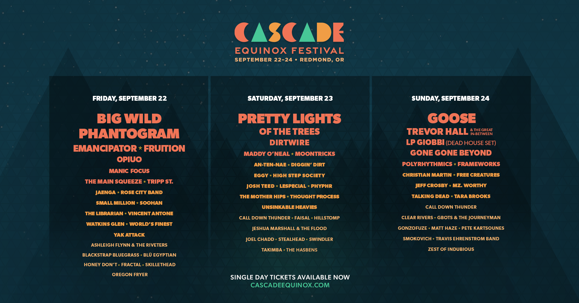 Unveiling the Cascade Equinox Festival Lineup A Musical Extravaganza