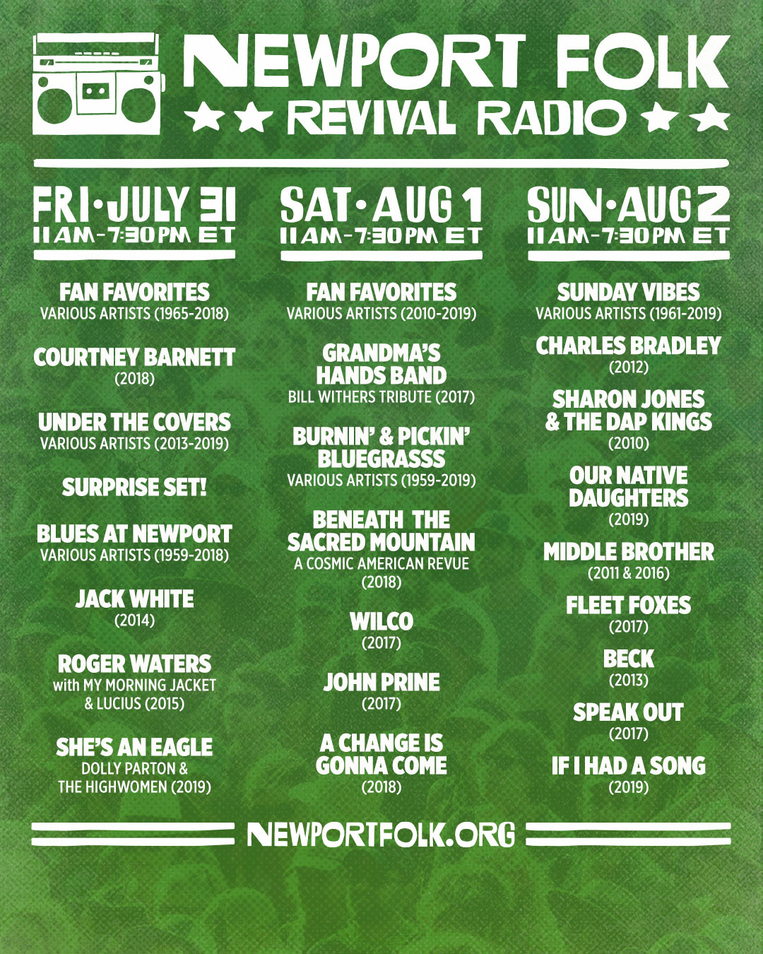 Unveiling the 2018 Newport Folk Festival Lineup: A Must-See Music ...